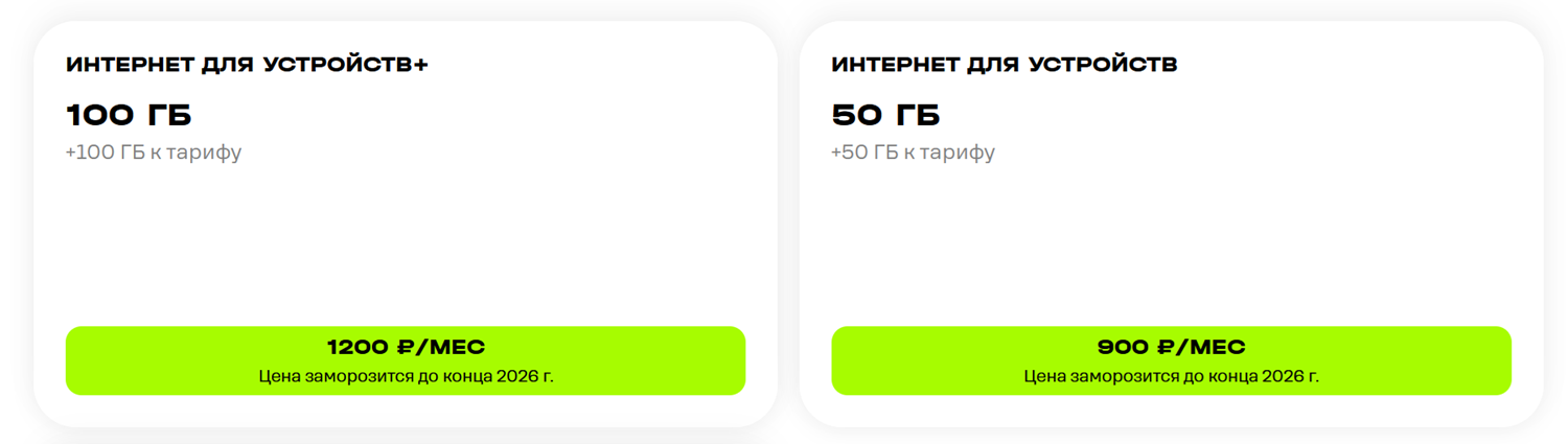 Интернет тарифы оператора t2